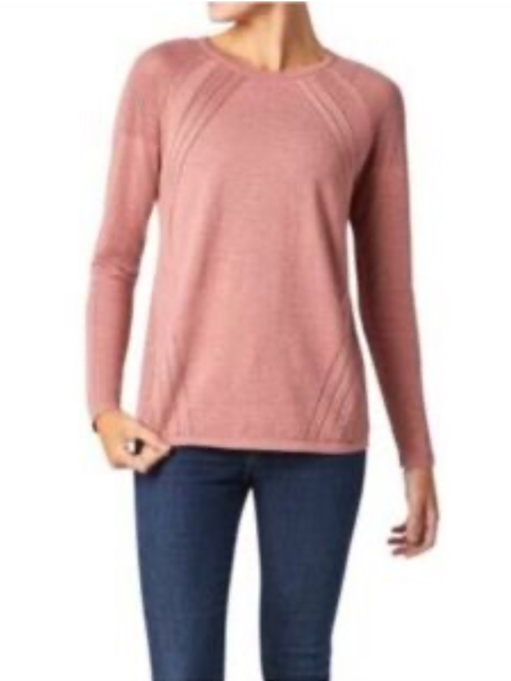 Smartwool Edgewood Lightweight Vented Canyon Rose Heather Sweater small